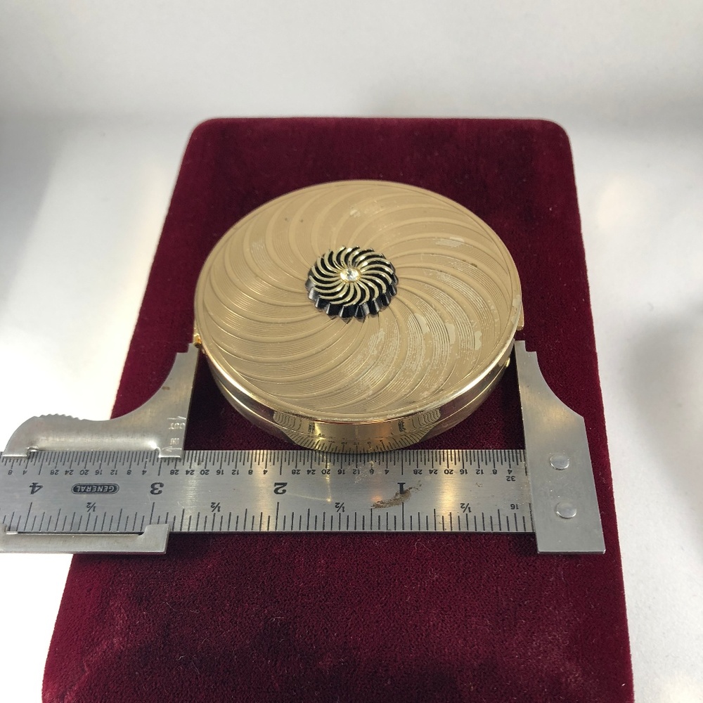 Vintage Volupte Mirror Dimensional Swirl Compact